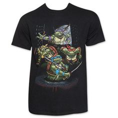 8-20 Nickelodeon Boys TMNT Turtle Power Athletic Workout Shorts Black M Big Kids