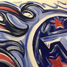 Tennessee Titans abstract painting art football
