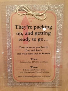 goodbye party invitation wording