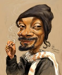 Snoop Dogg caricature by Mandala87