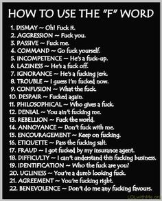 Versatile Word Fuck