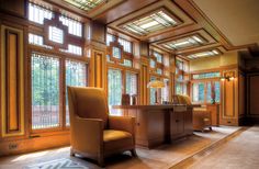 66 Best Prairie Style Interiors Images Built In Furniture Frank Prairie Style Interiors Frank Lloyd Wright S Meyer May House In Grand Rapids Mi The Epitome Of Craft