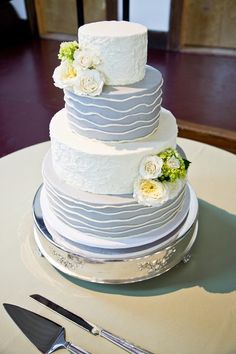 Visit To Cake Topperbride And Groom Initial Topper Elegant Wedding Cake Idea Four Tier With Textured White Light Blue
