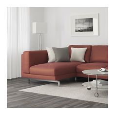 IKEA NOCKEBY Sofa With Chaise Longue Left Tallmyra White Black Chrome Plated You Get Extra Soft Comfort And Support Because The Thick Seat