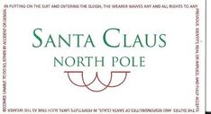 santa business cards