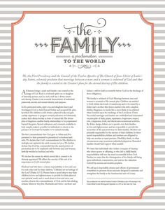 32 Least complicated The Family members Proclamation pics within just 2017 Spouse and children picture about The Family a Proclamation to the World Printable named 32 Great The Loved ones Proclamation pictures within just 2017 Relatives