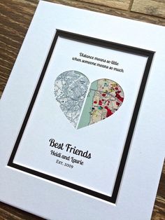 Where It All Began Gift For Best Friends Long Distance Long Distance Quote Gift Christmas For Best Friends Friendship Relationship Moving Away Or Going Present