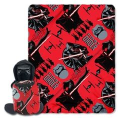 Multi Color Disneys Star Wars Episode 7: The Force Awakens 48 x 71 Jakku Rey Adult Comfy Throw Blanket with Sleeves