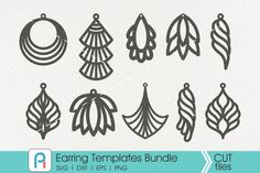 Make a Statement with These 10 Earring Designs! Here's a quick look at some of our favorite SVG cut files for earrings. These designs will work with your Cricut, Silhouette, Scan n Cut, or other favorite die-cutting machine. Free Svg Cut Files, Svg Files For Cricut, Custom Jewelry, Handmade Jewelry, Diy Jewelry, Leather Texture, Leather Earrings, Diy Earrings, Teardrop Earrings