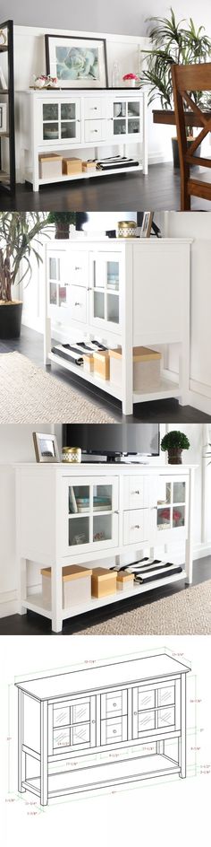 Sideboards And Buffets 183322 White Buffet Cabinet Tv Stand Console Table Sideboard Storage Glass Wood Sideboards And Buffets 183322 White Buffet Cabinet Tv Stand Console Table Sideboard Storage Glass Wood