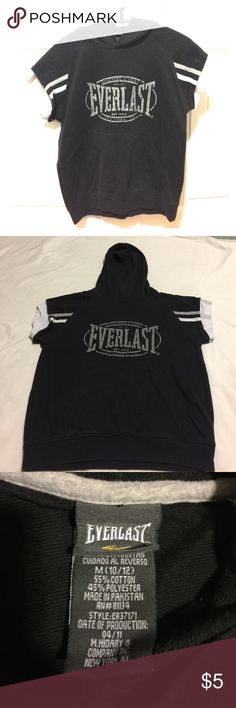 NEW Everlast Sleeveless Hoodie Muscle Tank Top Hooded Pullover T-Shirt MEN/'S S M
