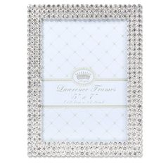 5x7 Juliet Silver Metal Frame With Crystals 5x7 Juliet Silver Metal Frame With Crystals