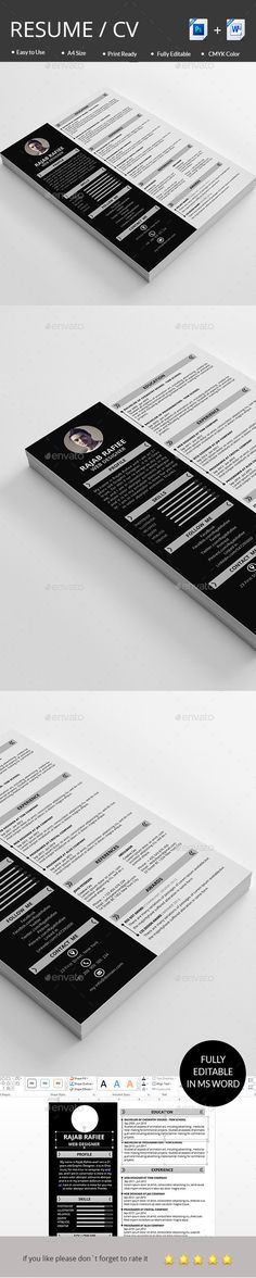 Resume Template Ai illustrator, Resume cv and Cv template - is a cv a resume Resume Template Ai illustrator, Resume cv and Cv template - is a cv a resume