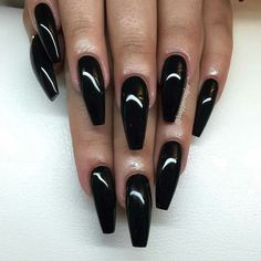 Opting for a classy and chic #blacknails seems to make a fashion statement with your fingers. #Classynails can suit just about every ...