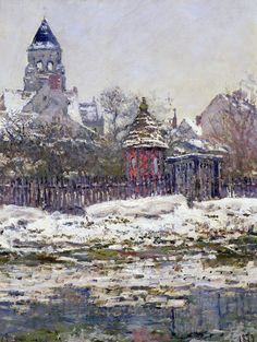 Glasbild Villas at Bordighera Claude Monet Poster Leinwandbild