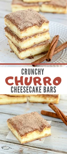 Crunchy Churro Cheesecake Bars | Taste In Your Mind | #Dessert #Keto #LowCarb #Paleo #Snacks #Vegan