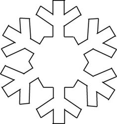 snowflake outline printable snowflake template snowflake outline