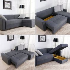 Clever Sofa Bed System Modular Small Places And Australia Móveis Portáteis Mais