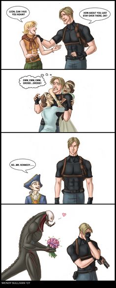 evelyne resident evil 7 biohazard i loved playing this game watch for the lovely it s leon kennedy and ada wong from resident evil 4 sorry for the uber lateness d been putting this off forever and ever