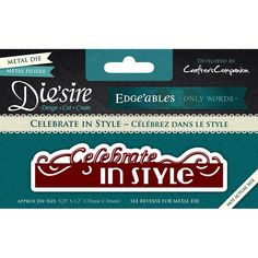 Crafters Companion Die/'sire Essentials Only Words Die DS-E-W-45 Parents