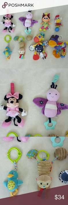 vibrant educational toys Disney characters themed wrist or foot rattle for baby