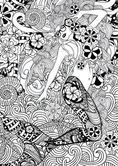 Mermaid Zentangle Percy And The Colouring Adventure Artist Edition