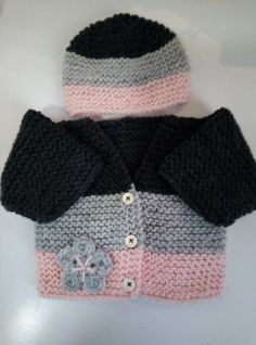 Baby Girl Blanc Crochet Chapeau Avec Une Belle Grande Rose Foncé Fleur 0//3 mois