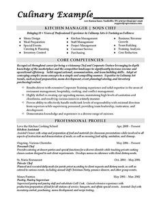 personal chef resume