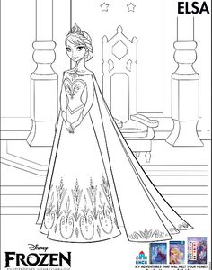 3 Free Frozen Printables Coloring Pages