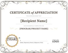certificate words