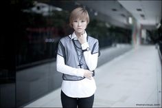 Прозрачная футболка на белой рубашке / Фактуры / Своими руками - выкройки, переделка одежды, декор интерьера своими руками - от ВТОРАЯ УЛИЦА