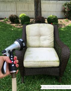 Magically Removed All Mold And Mildew From Outdoor Cushions No How To Remove Mildew Stains From Outdoor Cushions In One Afternoon And Completely Bring Them Back