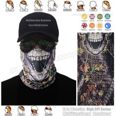 VECDUO Neck Gaiter Windproof Scarf Sunscreen Breathable Bandana Balaclava