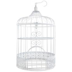 Set von 2 große Nostalgie Metall Vogelkäfige Käfig Deko 50// 60 cm chabby chic