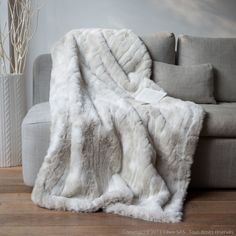 Choix-Retour de catégorie B avec étiquette Taie d/'oreiller Housse Coussin Fausse fourrure Fellimitat 2