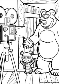 Las 14 Mejores Imagenes De Masha Y El Oso Para Colorear Masha Y