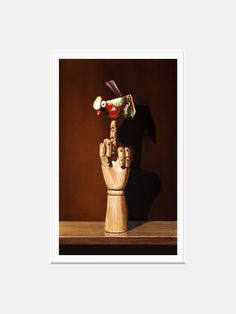 6 Inch Rude Monkey Flipping The Bird Middle Finger Wooden Statue Gag Gift Bar