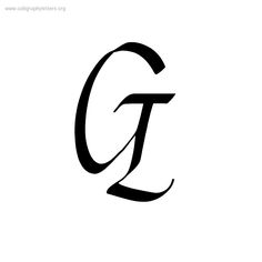 Calligraphy Alphabet G Calligraphy Alphabet G