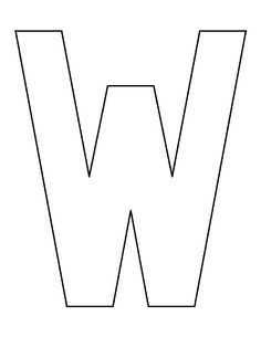 Refreshing image throughout letter w printable Légend image pertaining to letter w printable