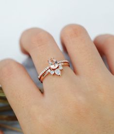 1 Ct Round Cut Topaze pour femme cadeau 925 Bande Argent Fête de mariage Anneau Ensembles Taille 4-9