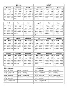 two year calendars