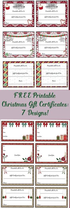 29 best printable gift certificates images on pinterest free