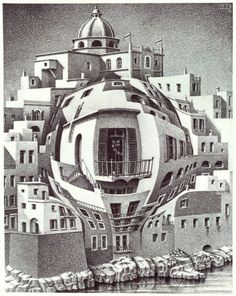 Art print POSTER Architect Michael Graves Standing by an Urn