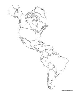 printable map central south america world map north america north america map to color