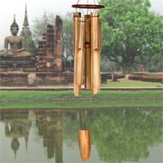 Natural Ring Bamboo Chime C255 Woodstock Chimes Bamboo Chimes