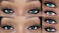 awesome blue colored contacts