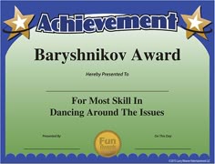 81 best funny awards images on pinterest award certificates funny