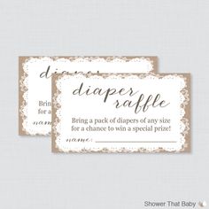 diaper raffle ticket template