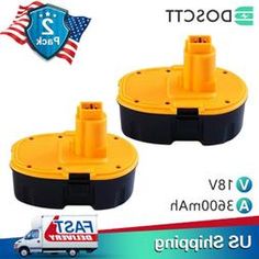 Replace for Dewalt 18V XRP Battery 3.0Ah DC9096 DC9098 DC9099 DW9095 DW9096 2PCS