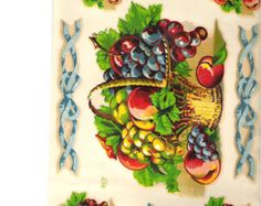 XL VinTaGe IMaGe FRuiT RePro KiTcheN ShaBby WaTerSLiDe DeCALs *FuRNiTuRe SiZe*